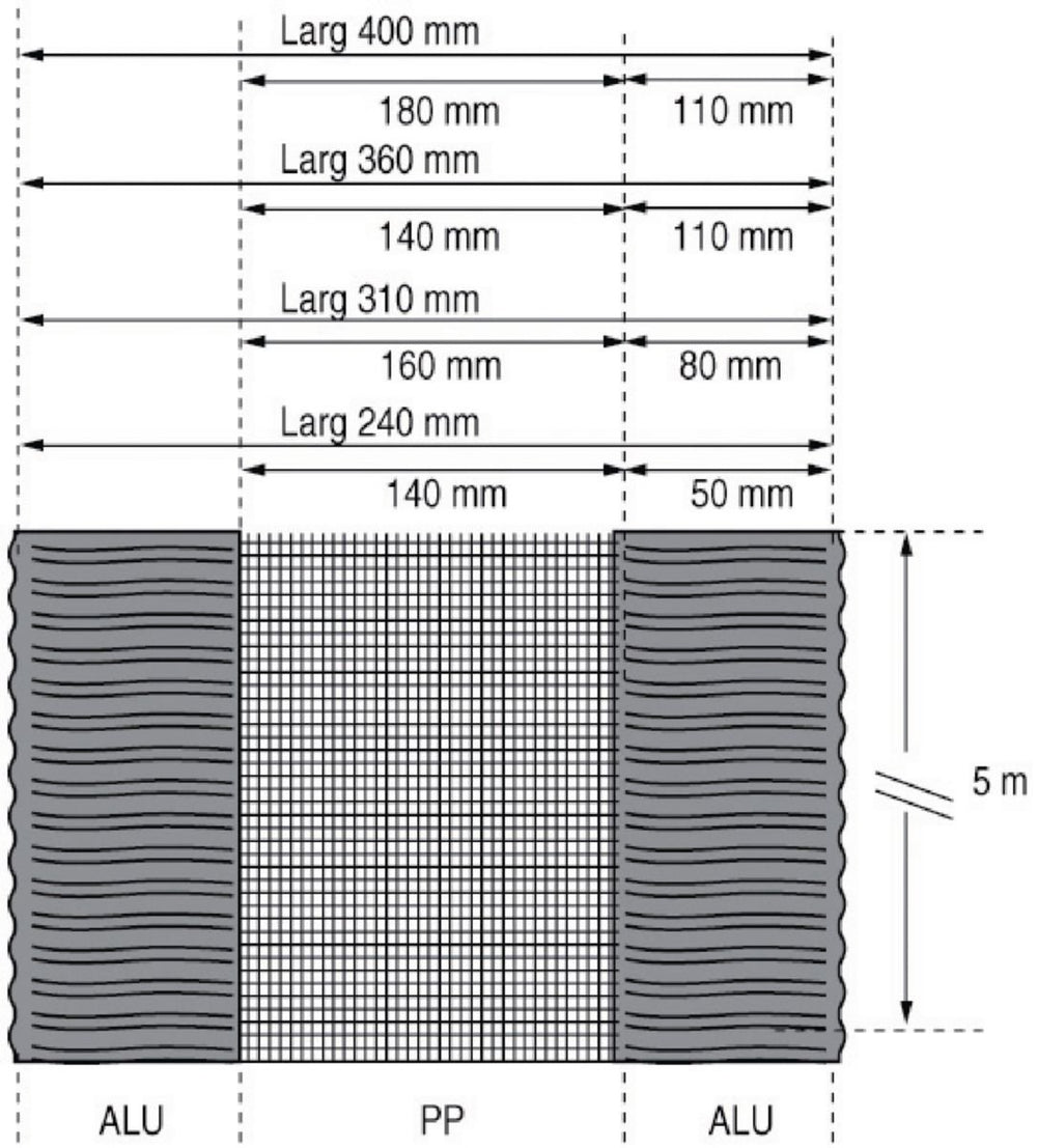 Closoir de faîtage Airtec Duo Roll - anthracite - 50 m x 310 mm Ref 203776