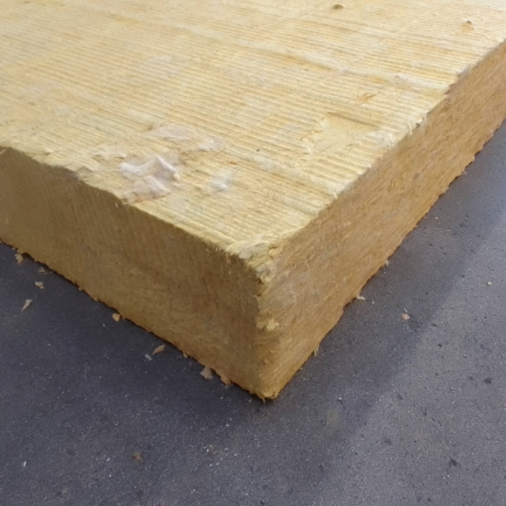 Panneau laine de roche vert - 1200 x 1000 mm - Ep=160mm - ROCKWOOL (Coberlan Power)