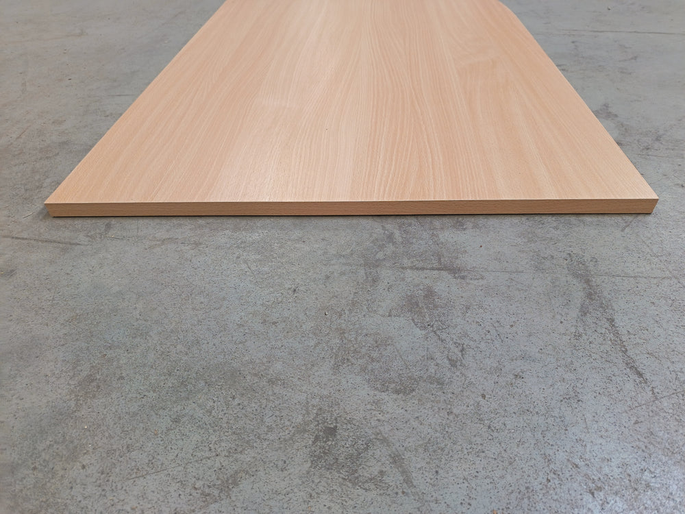 Plan de travail aggloméré hetre - 1340 x 670 x 18 mm (1/4 rond)