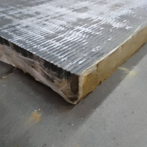 Panneau laine de roche vert - 1200 x 1000 mm - Ep=80mm - ROCKWOOL (Rock Up C soudable 369)