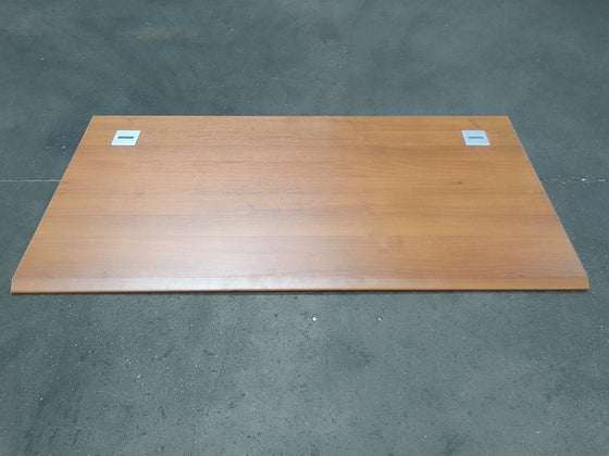 Plan de travail aggloméré décor noyer - 1600 x 800 x 28 mm un bord chanfreiné
