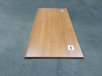 Plan de travail aggloméré décor noyer - 1600 x 800 x 28 mm un bord chanfreiné