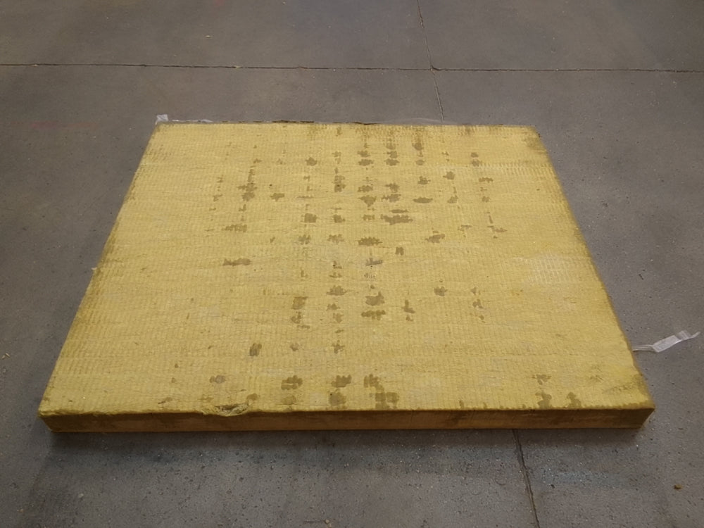 Panneau laine de roche vert - 1200 x 1000 mm - Ep=80mm - ROCKWOOL (Rock Up C soudable 369)