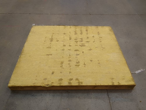 Panneau laine de roche vert - 1200 x 1000 mm - Ep=80mm - ROCKWOOL (Rock Up C soudable 369)