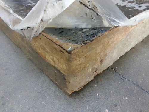 Panneau laine de roche vert - 1200 x 1000 mm - Ep=100mm - ROCKWOOL (Rock Up C soudable 369)