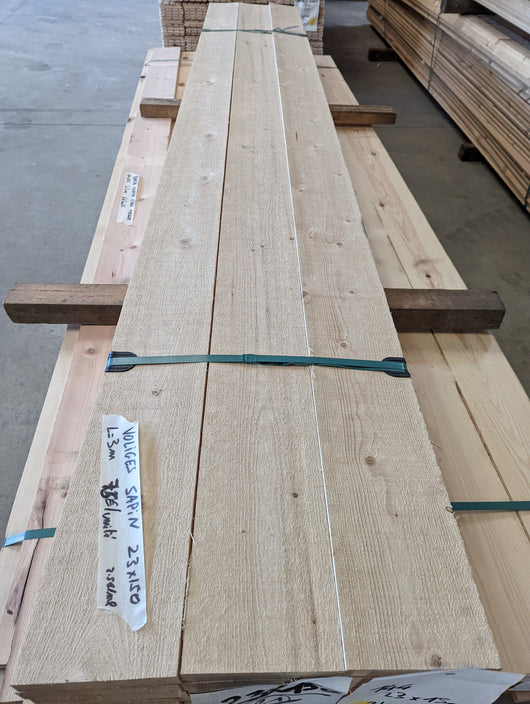 Planche  -  Voliges Sapin autoclave 23x150 L=3m