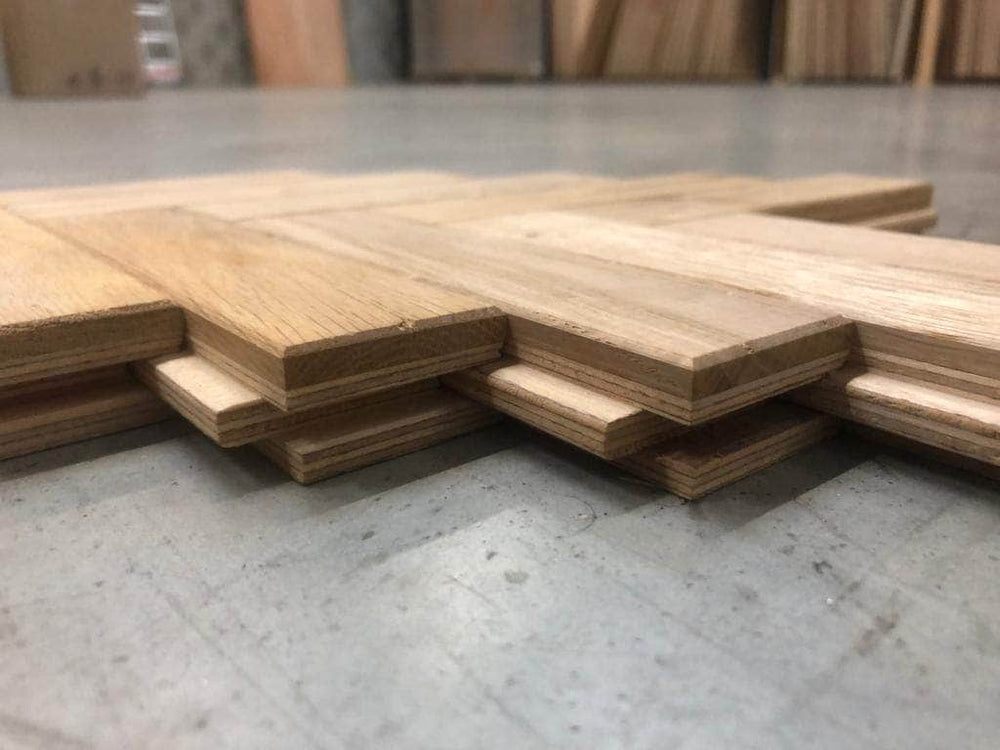 Contrecollé Loft Pro Baton Rompu Mosaïque Chêne Naturel 20(5)*38*152 (4 chanfreins)