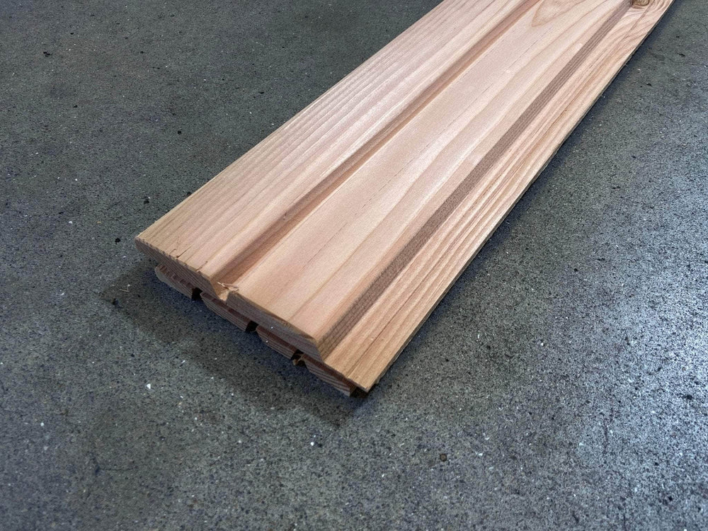 Bardage douglas faux-claire-voie (profil Aztek) - 27x125 - L=2,5m