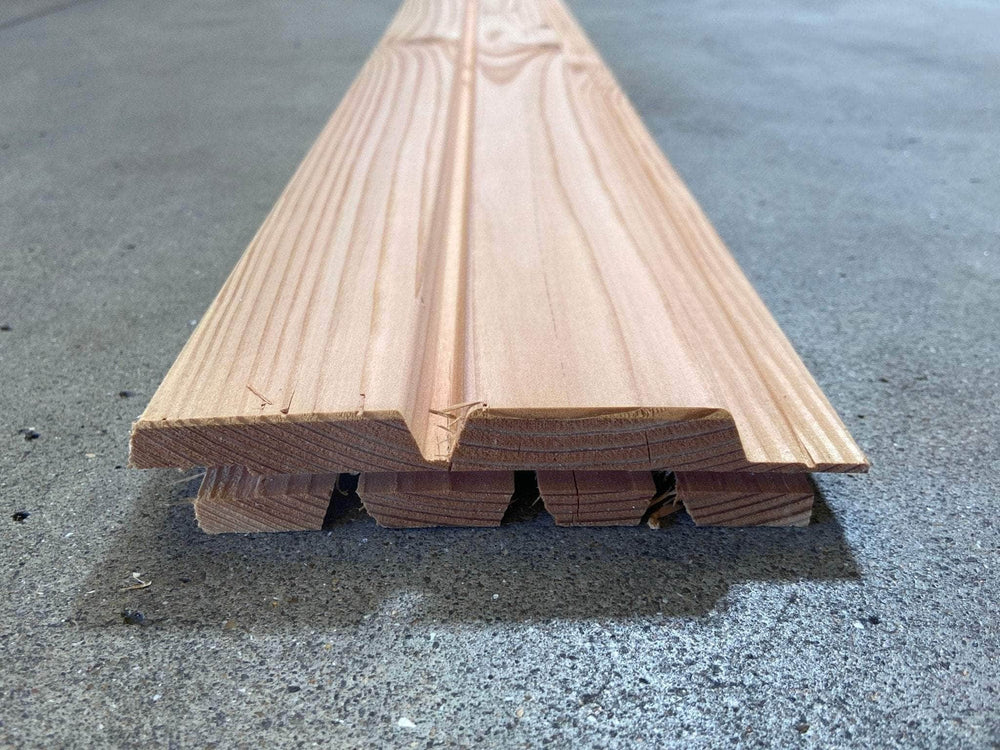 Bardage douglas faux-claire-voie (profil Aztek) - 27x125 - L=2,5m