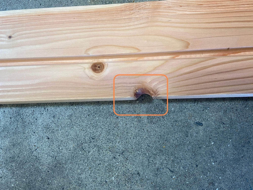 Bardage douglas faux-claire-voie (profil Aztek) - 27x125 - L=2,5m