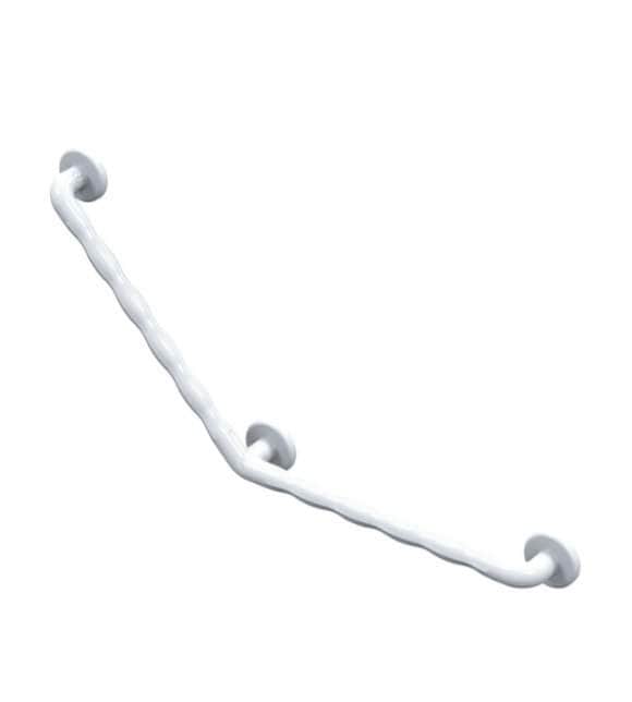 Divers sanitaire  -  Barres d'appui à poignée ergonomique AKW INTERNATIONAL coudées à 135° blanc réf. 01640WH-LS