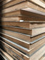 Panneau Aggloméré  -  Panneau stratifié réemploi ton bois - chant brut 1,02m x 0,82m - ép 40mm