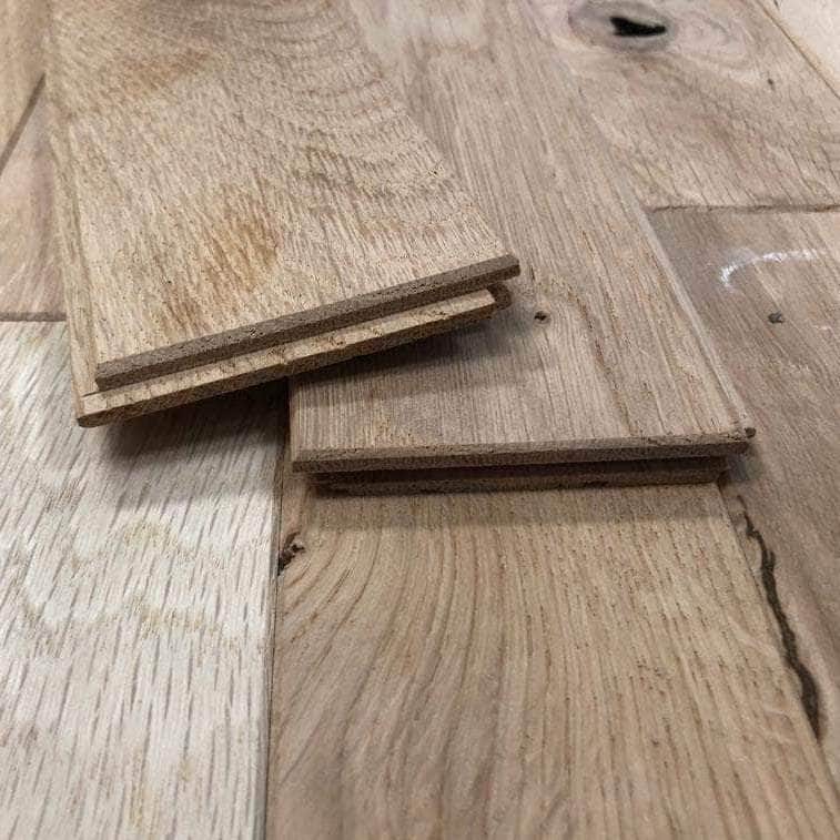 Parquet Massif  -  Parquet Massif Chêne Brut 10x70 (4 chanfreins)
