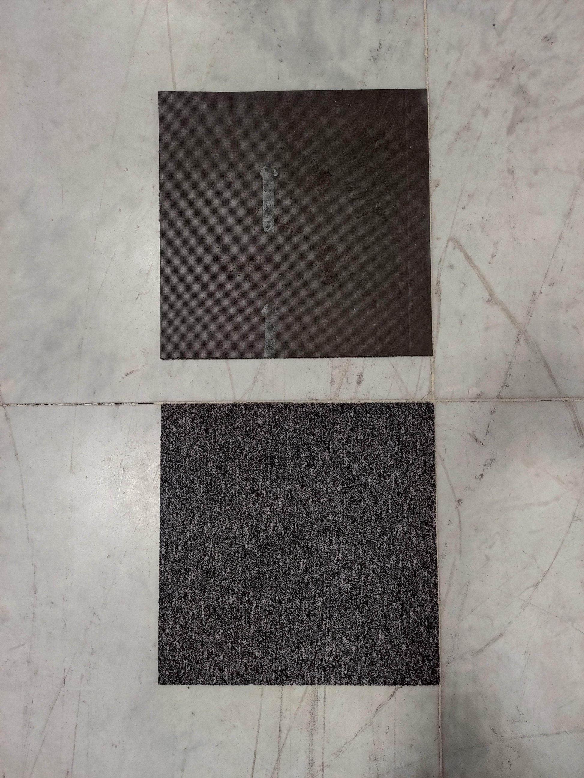 Dalle moquette,gris anthracite, 50 x 50 cm