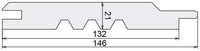 Bardage Clin  -  Bardage douglas - 21x132 mm - L=4 m (profil Saint-Louis)
