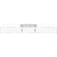Terrasse  -  Lame de terrasse douglas classe 3 - 28x145 - L=4m (profil Catalina)