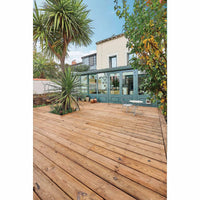 Terrasse  -  Lame de terrasse pin marron classe 4 - 28x145 - L=3m (profil Santorin)
