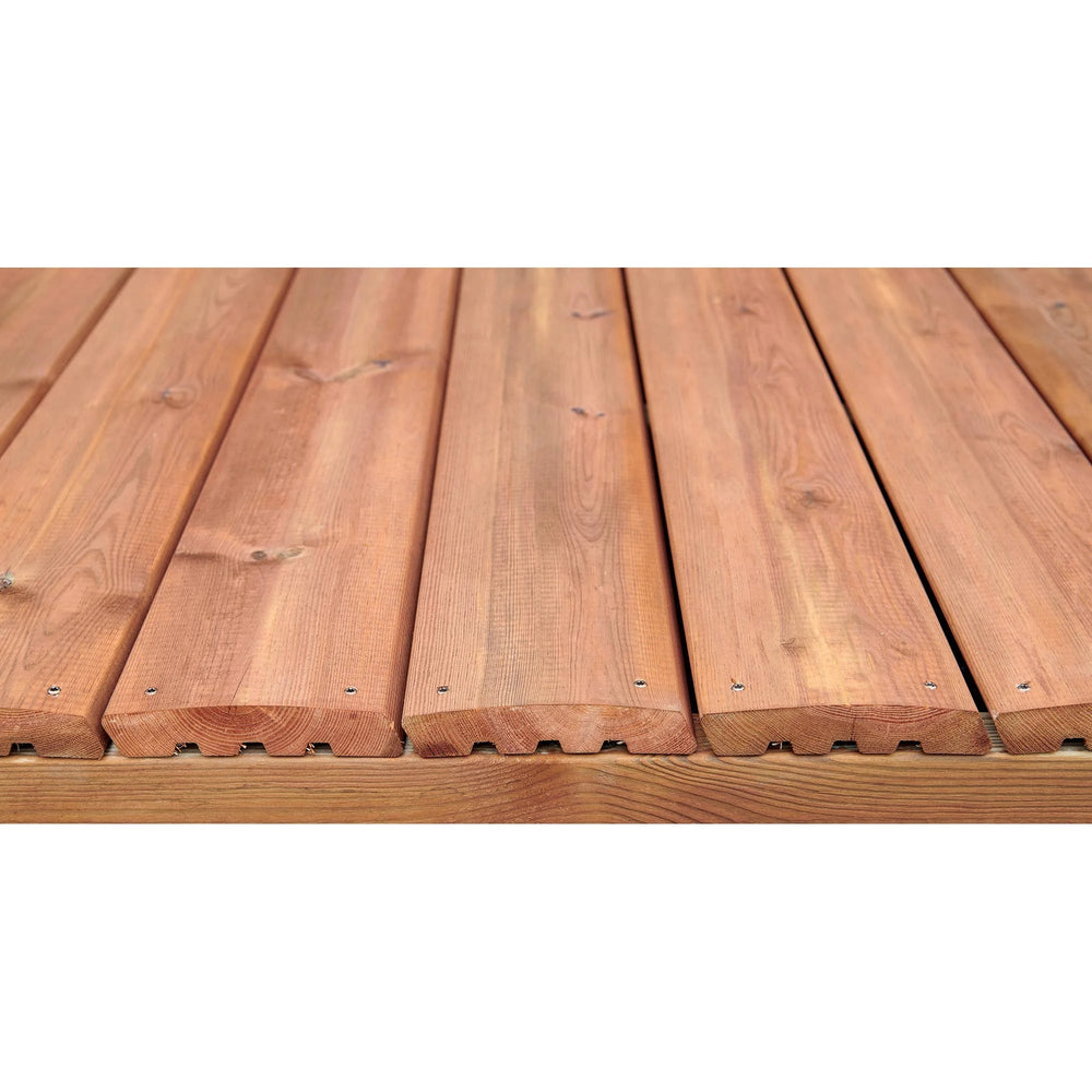 Terrasse  -  Lame de terrasse pin marron classe 4 - 28x145 - L=3m (profil Santorin)