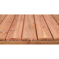 Terrasse  -  Lame de terrasse pin marron classe 4 - 28x145 - L=3m (profil Santorin)