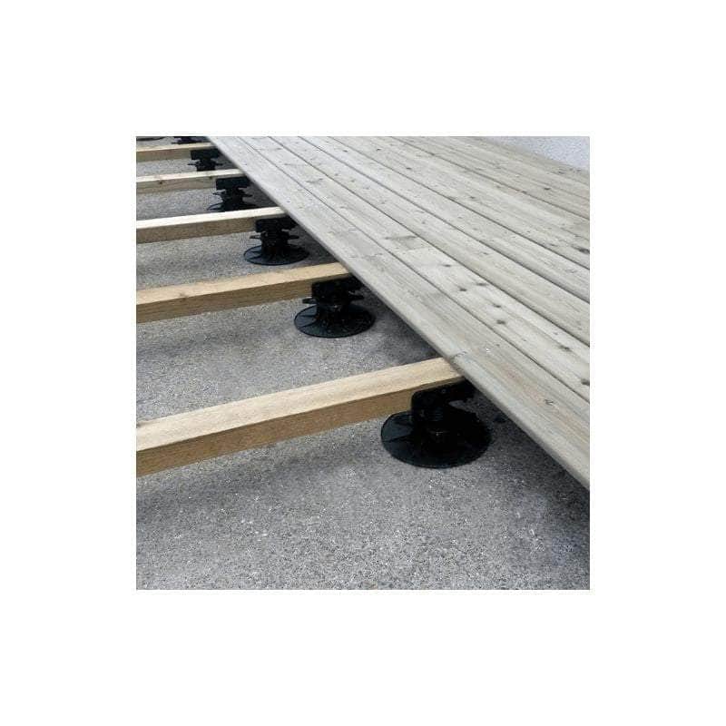 Terrasse  -  Plot terrasse bois réglable de 55 à 75 mm - B50 - Vérindal