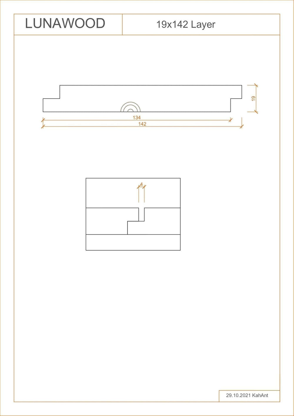 Bardage Epicéa  -  Bardage épicéa classe 3 - 19x142 - L=3 m (Thermowood profil Luna)