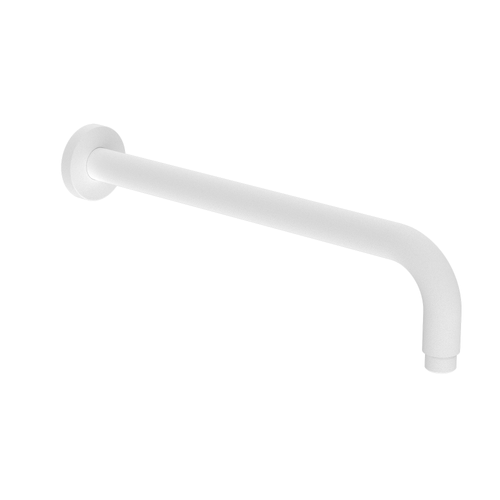 Douche  -  Bras De Douche Rond Horizontal 415 mm Blanc Mat Rvb 8020 36 66 Plug