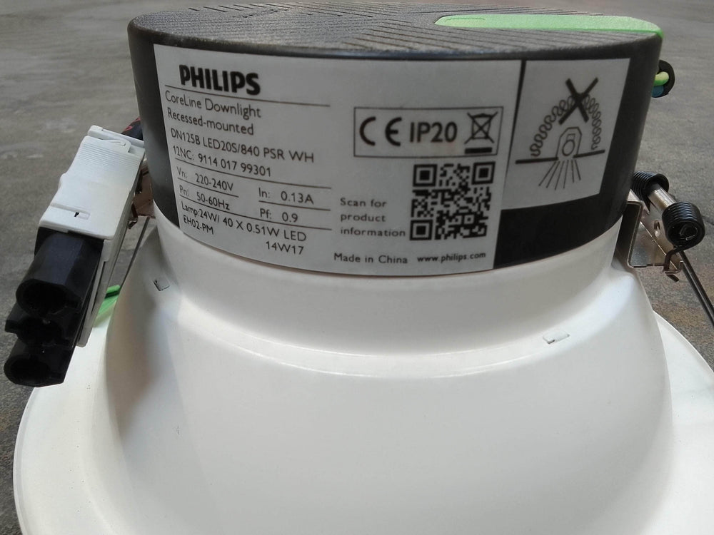 Éclairage (réemploi)  -  Spot LED Philips CoreLine Downlight blanc 24W