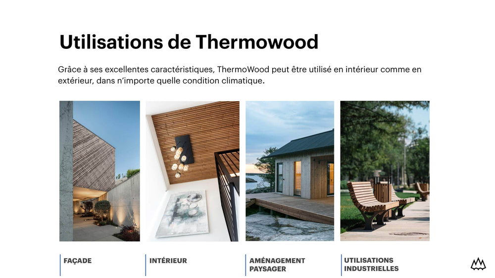 Bardage Epicéa  -  Bardage Epicea Classe 3 Thermowood  (Profil Trim) - 20x123 - L=3,3m