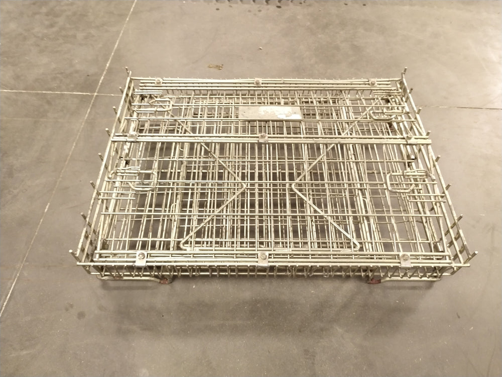 Caisse palette grillagée pliable acier  - 1100 x 800 x 1000 mm