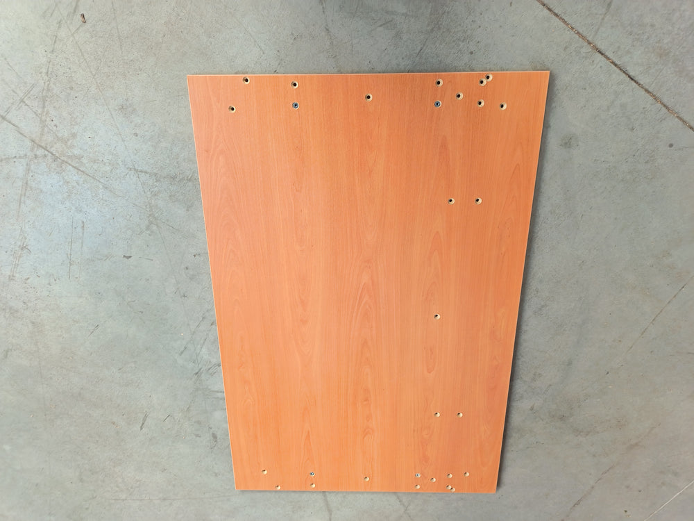 Plan de travail aggloméré poirier - 1200 x 800 x 25 mm