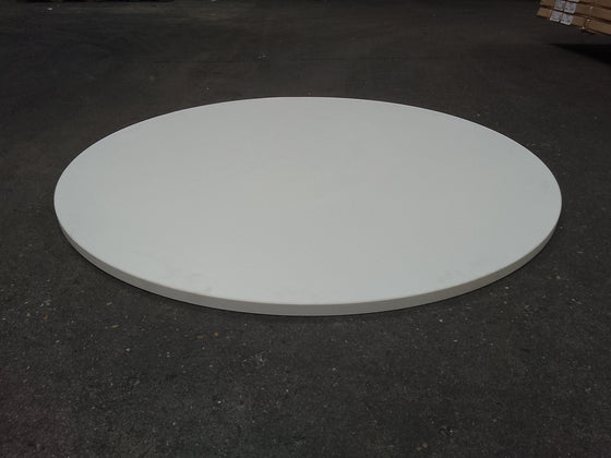 Plan de travail aggloméré décor varié (blanc et bois) - Diamètre 1000 mm table ronde