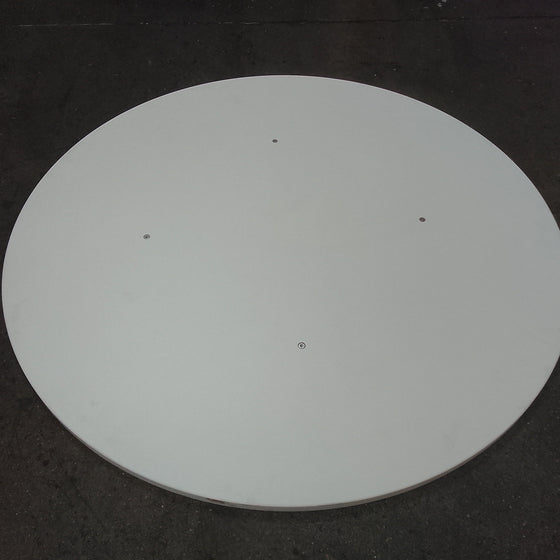 Plan de travail aggloméré décor varié (blanc et bois) - Diamètre 1000 mm table ronde