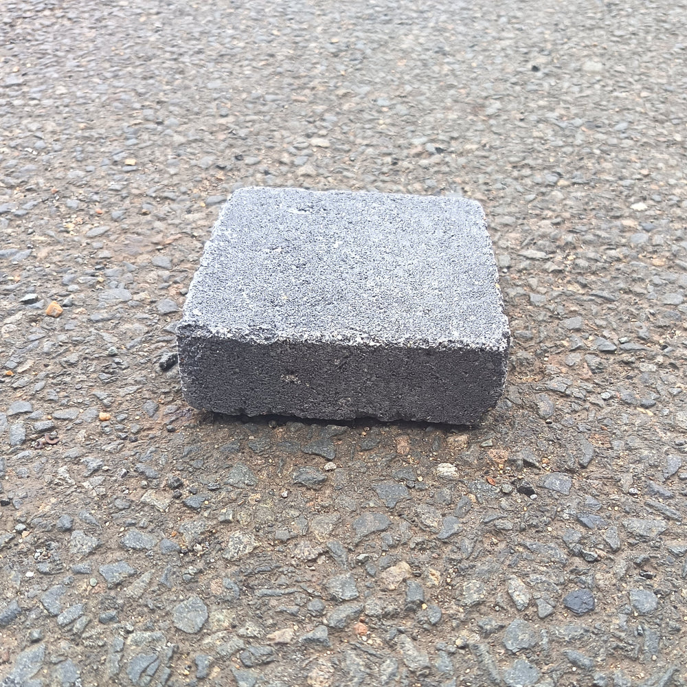 Pavé béton Anthracite Rustic - 125 x 125 x 40 mm