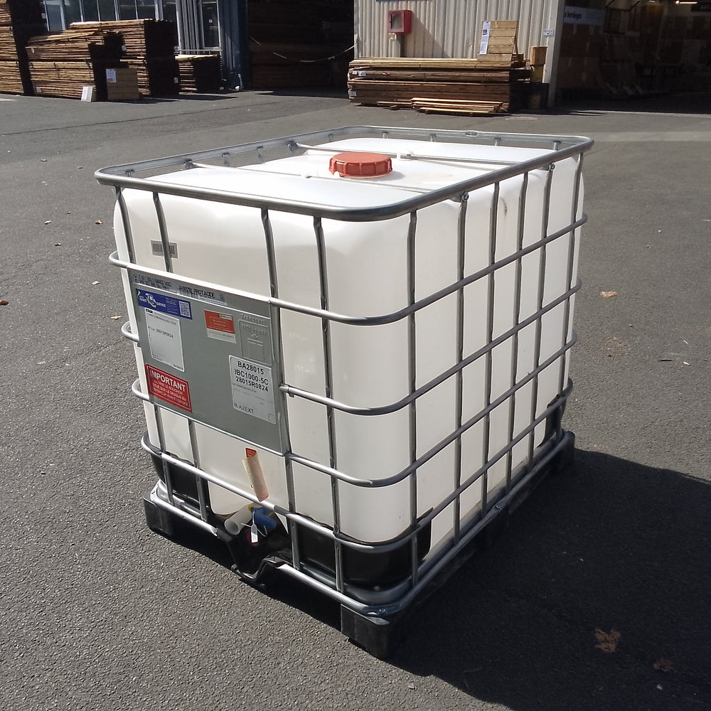 Cuve IBC plastique 1000 L - 1200 x 1000 x 1170 mm