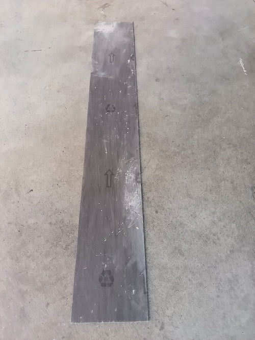 Dalle PVC gris foncé cérusé - 1200 x 180 mm - à coller