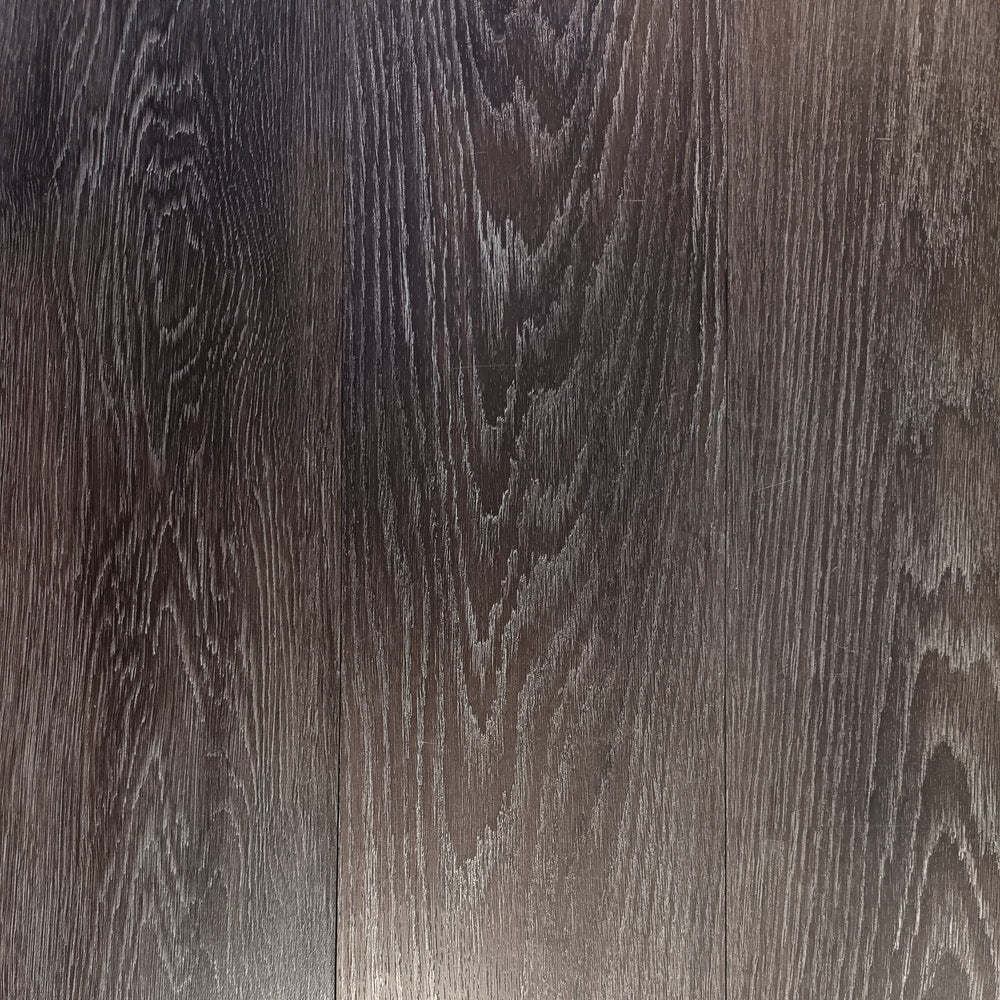 Dalle PVC gris foncé cérusé - 1200 x 180 mm - à coller