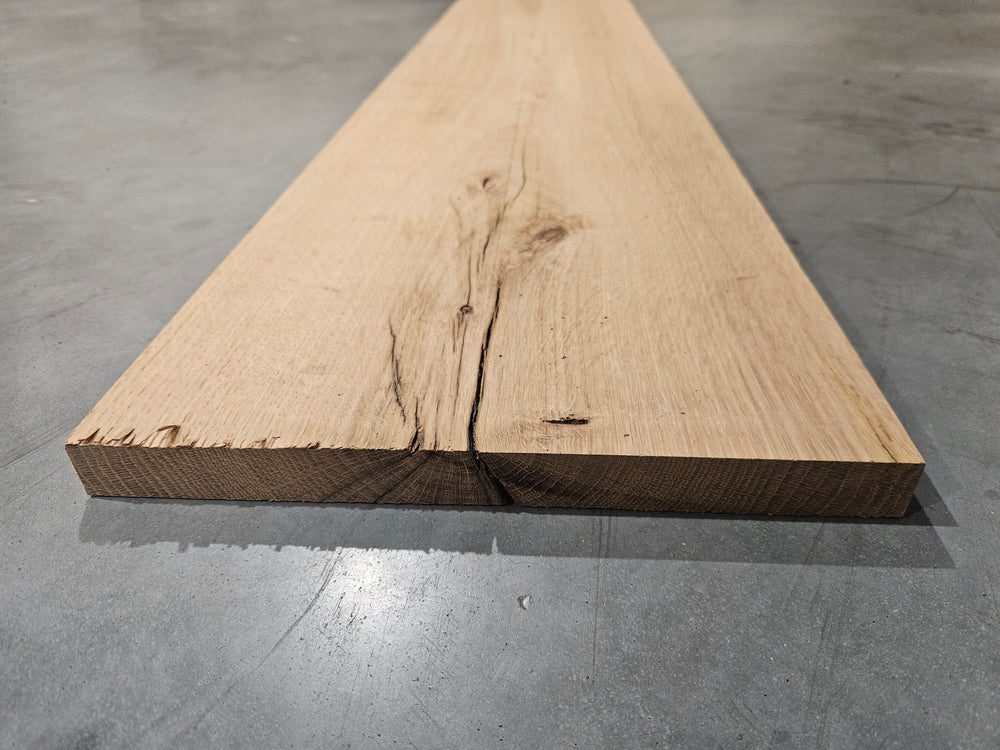 Planche chêne / chataîgner bois massif - 200 x 25 - L=2.4m (raboté 1 face)