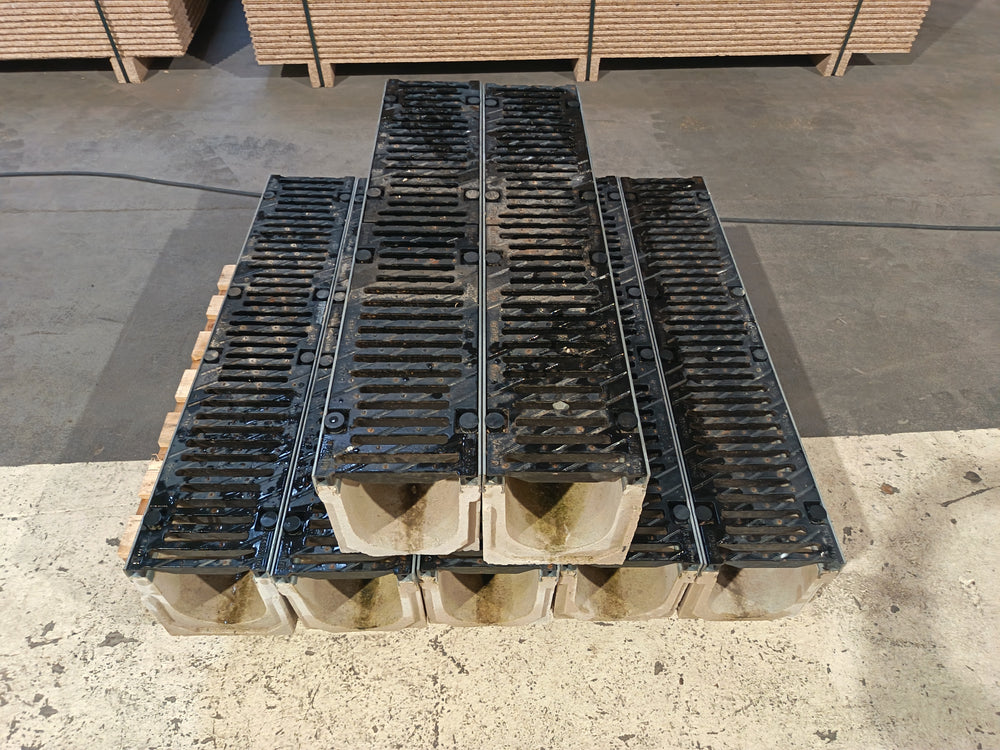 Caniveau grille fonte  - 1000 x 150 x 220 mm - ULMA (classe D400)