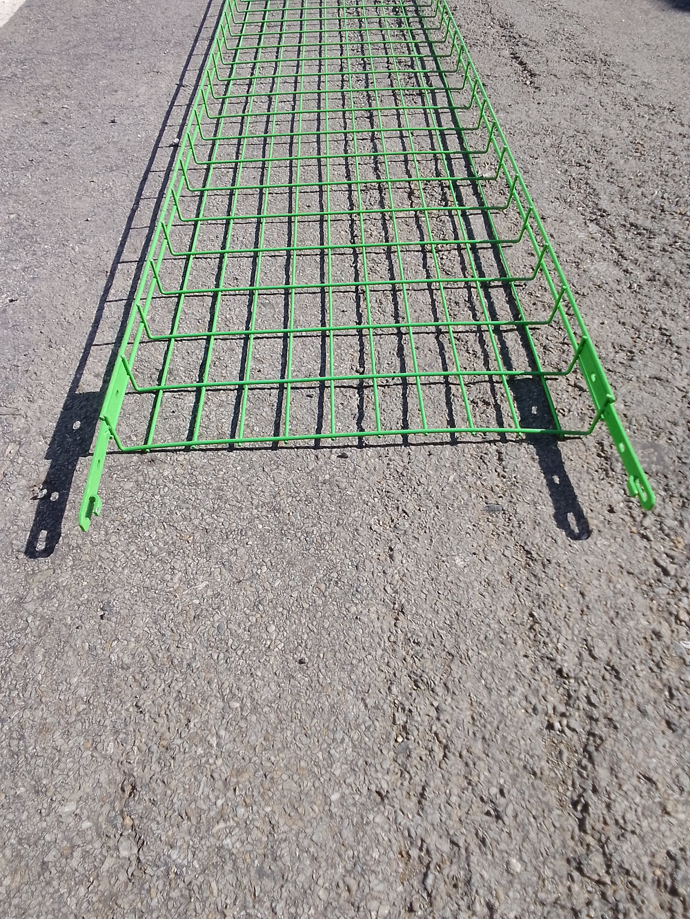 Chemin de câble acier vert - 3000 x 500 x 54 mm (fil)