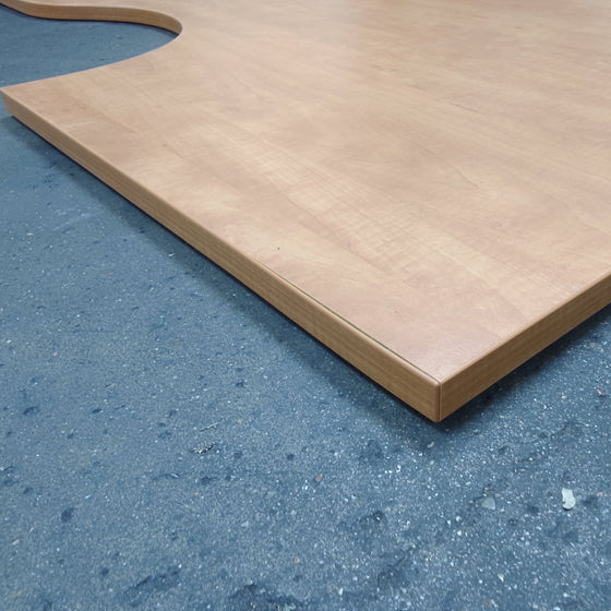 Plan de travail aggloméré décor calvados - 1600 x 1000 x 25 mm retour droite
