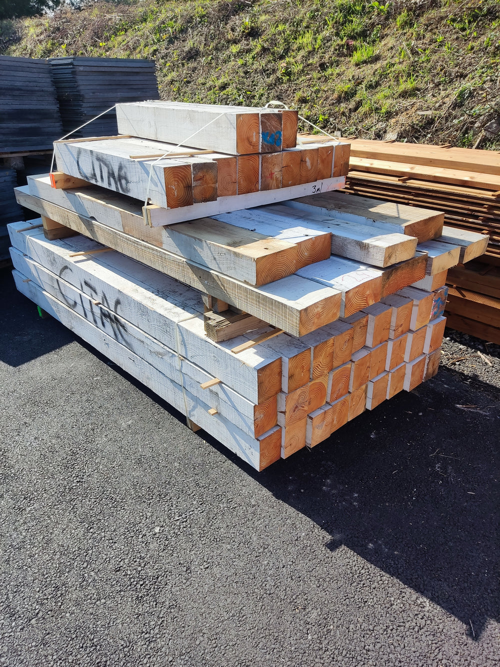 Poutre douglas bois massif - 120x145 - L=2.5m (déconstruction)