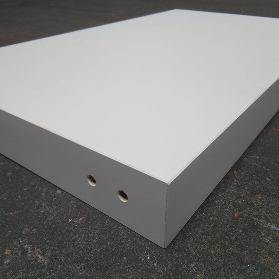 Tablette aggloméré blanc - 665 x 395 x 60 mm