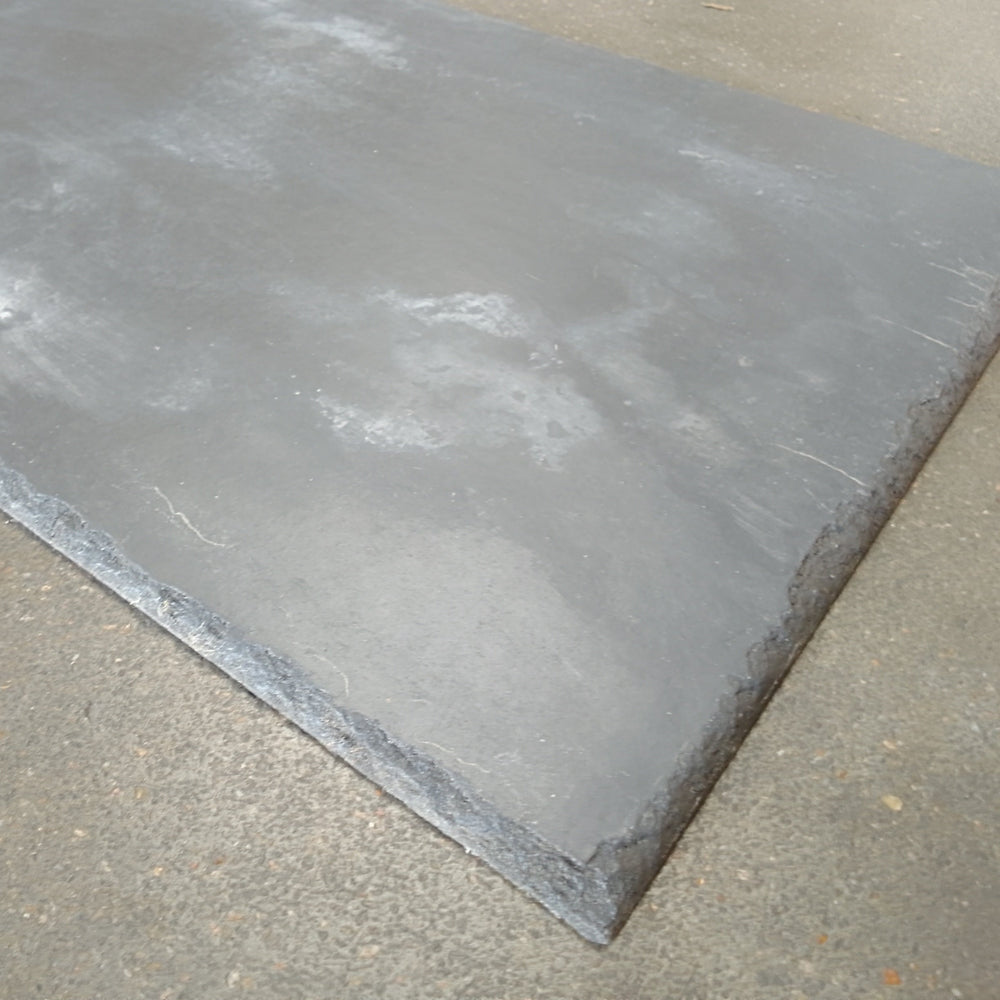 Ardoise synthétique coloris bleu & noir - 400 x 240 mm (lisse à bords épaufrés)
