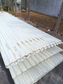 Bardage acier blanc - 4000 x 1050 mm (ondulé)