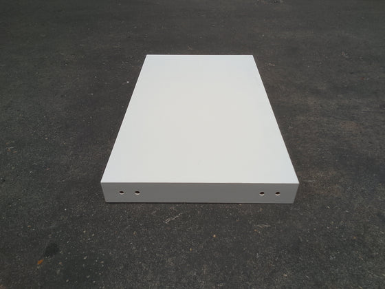 Tablette aggloméré blanc - 665 x 395 x 60 mm — vue 3