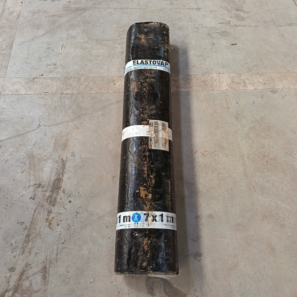 Membrane étanchéité noir - 6000 x 1000 mm - Ep=3mm (Sopralene  180 alu)