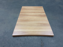 Plan de travail aggloméré décor noyer - 1335 x 800 x 40 mm un bord courbé