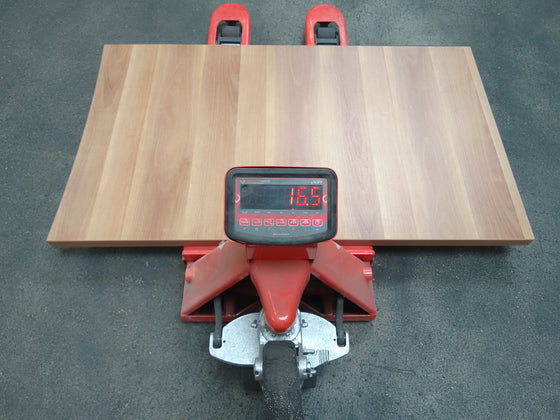 Plan de travail aggloméré décor noyer - 1335 x 800 x 40 mm un bord courbé