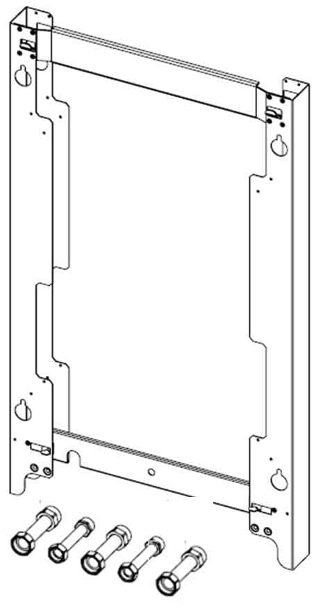Divers sanitaires  -  Cadre écarteur 42mm pour installation sur colonne montante pour Urbia/Clas B One Plus Réf. 3319641