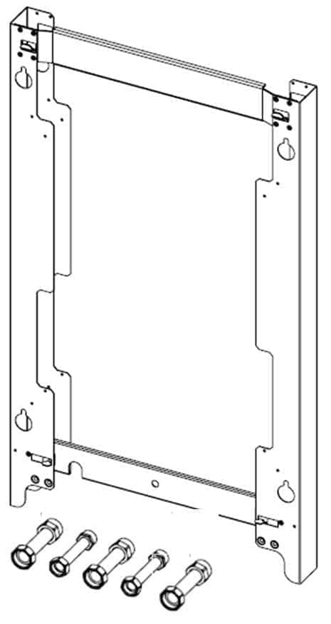 Divers sanitaires  -  Cadre écarteur 42mm pour installation sur colonne montante pour Urbia/Clas B One Plus Réf. 3319641